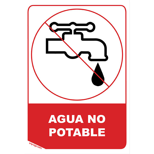 Aviso Agua No Potable