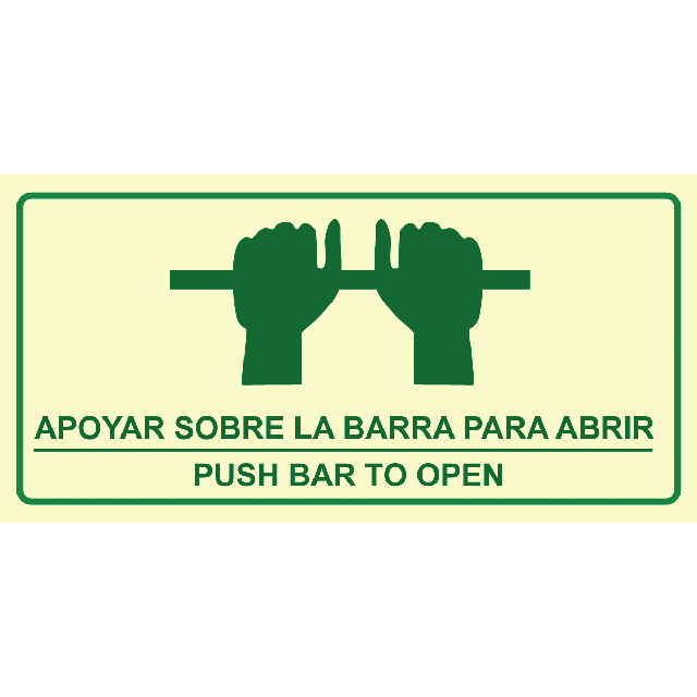 Aviso Apoyar para Abrir Puerta
