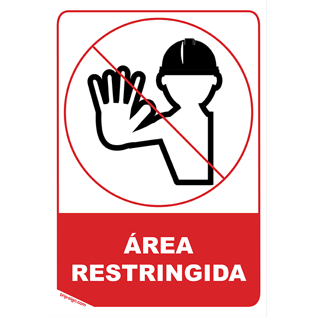 Aviso Area Restringida