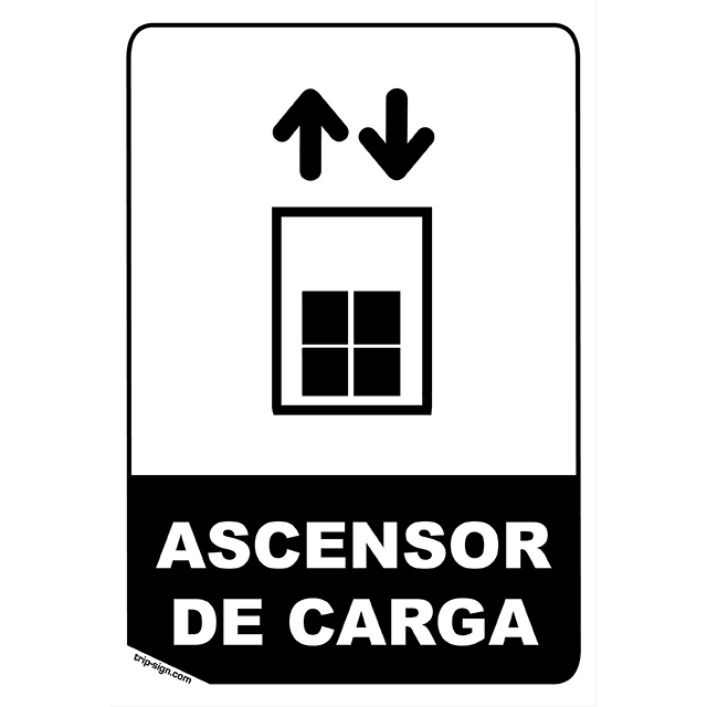 Aviso Ascensor Carga