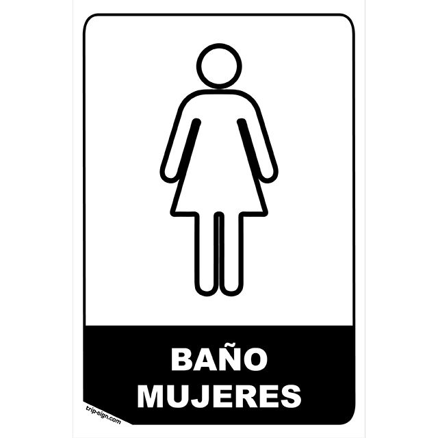Aviso Bano Mujeres
