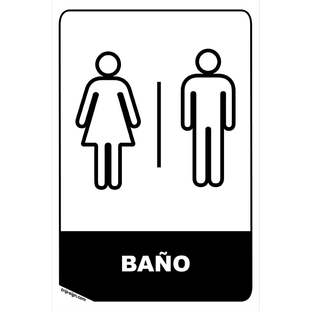 Aviso Baño