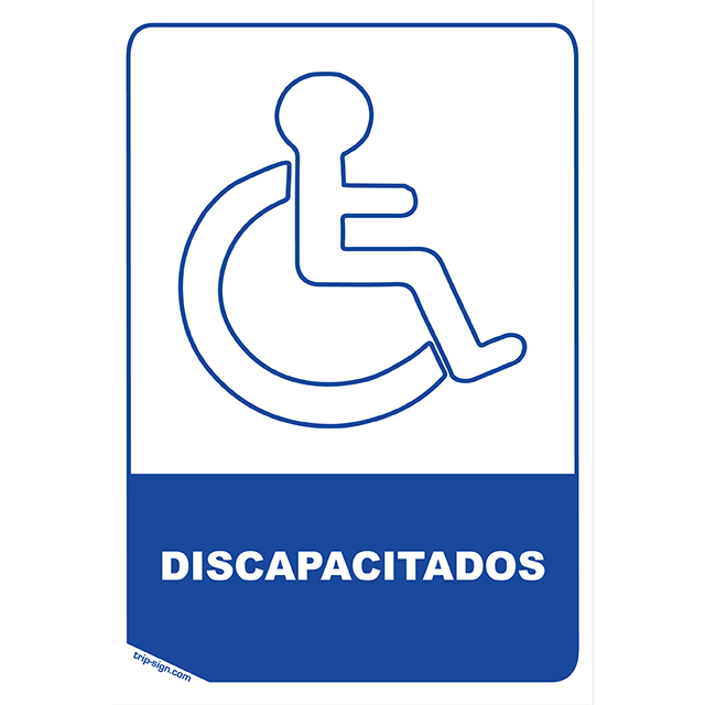 Discapacitados con texto