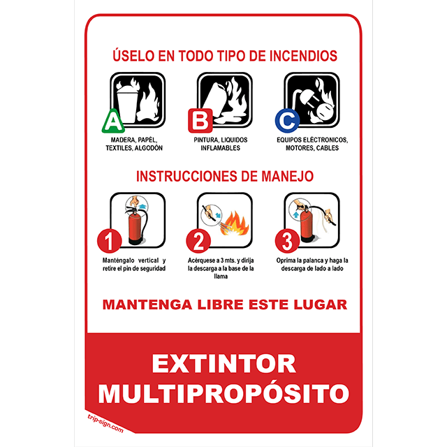 Aviso Extintor Multiproposito