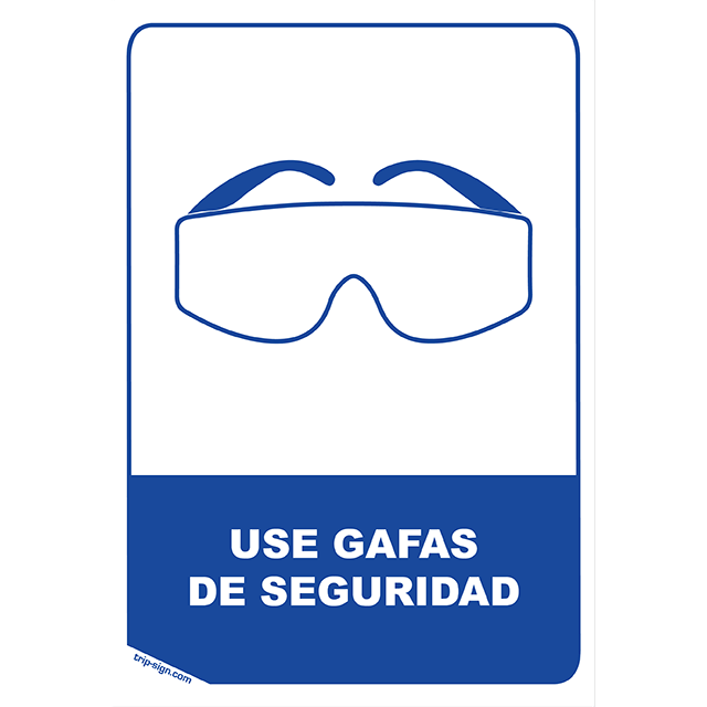 Uso obligatorio de gafas