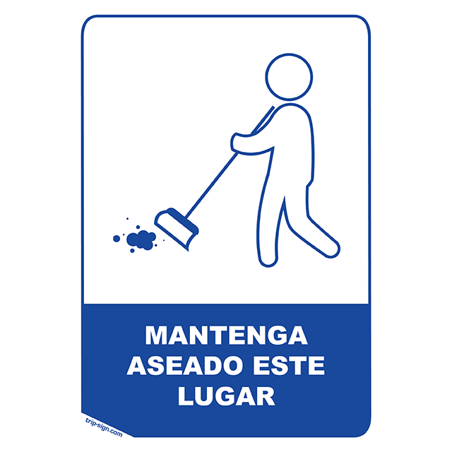 Aviso Mantener Aseado