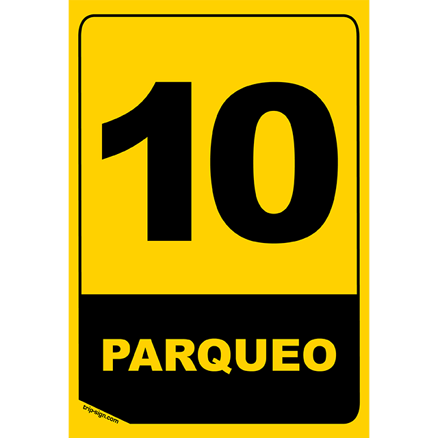 Aviso Parqueadero 10