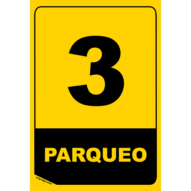 Aviso Parqueadero 3