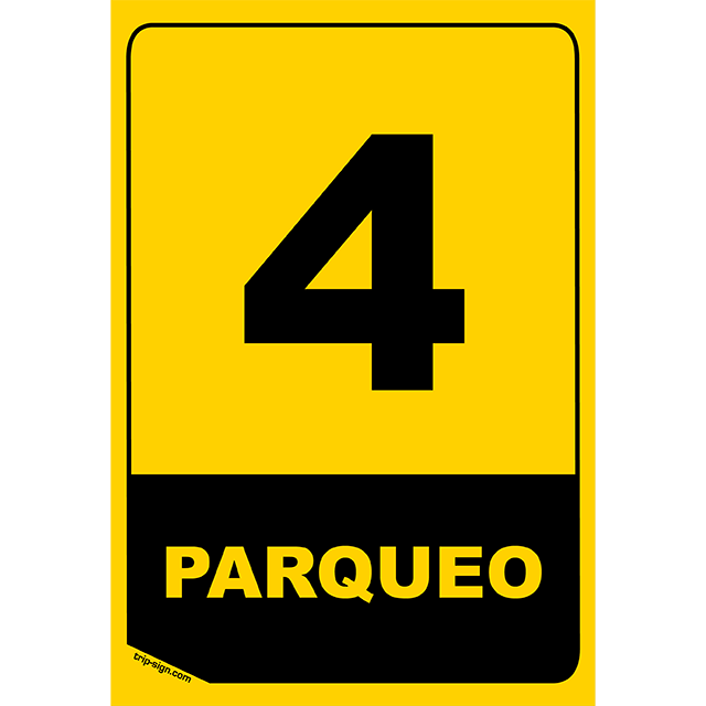 Aviso Parqueadero 4