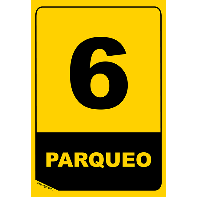 Aviso Parqueadero 6
