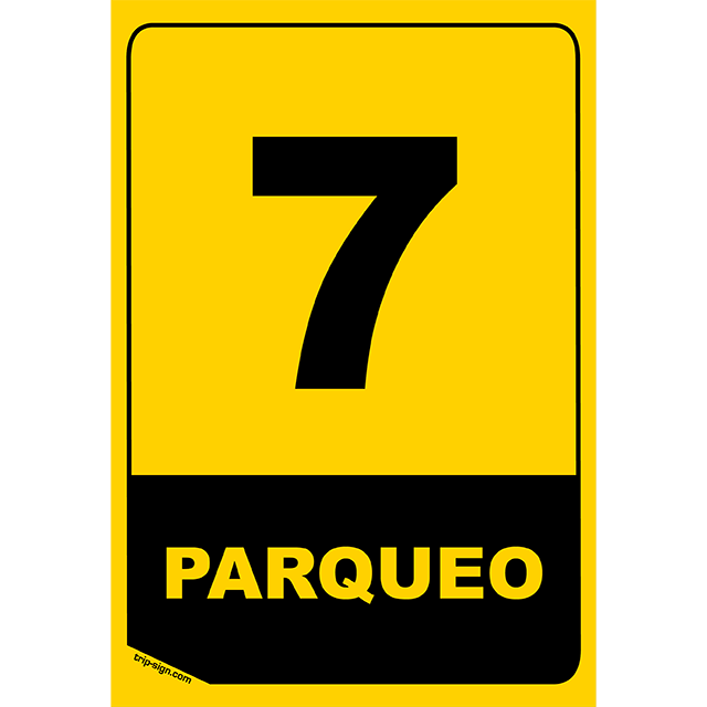 Aviso Parqueadero 8