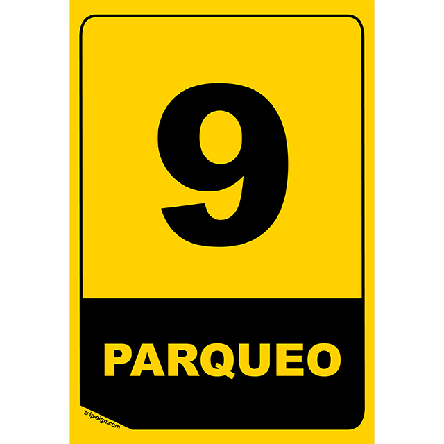 Aviso Parqueadero 9