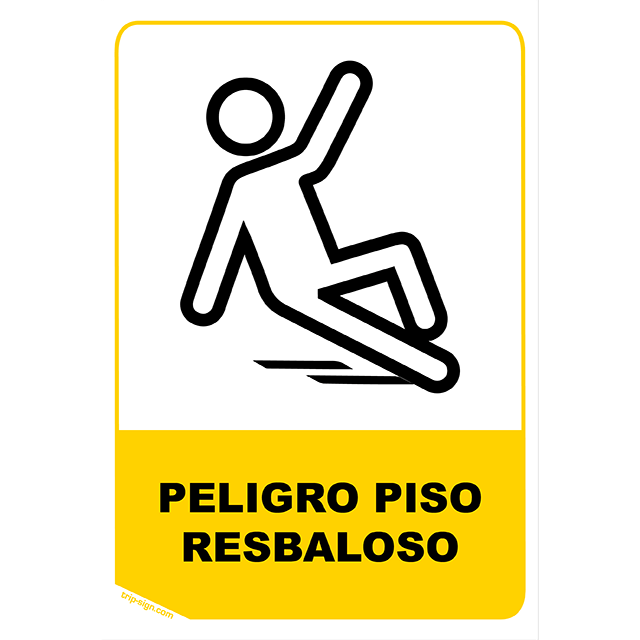 Aviso Peligro Piso Resbaloso