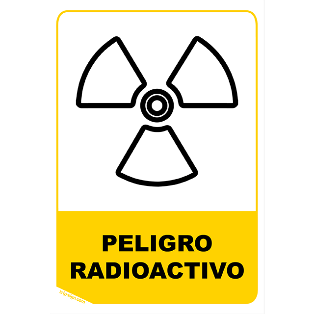 Aviso Peligro Radioactivo