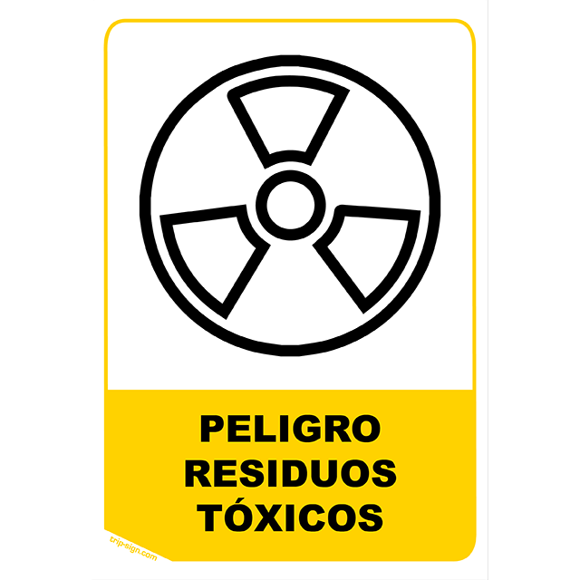 Aviso Peligro Residuos Tóxicos