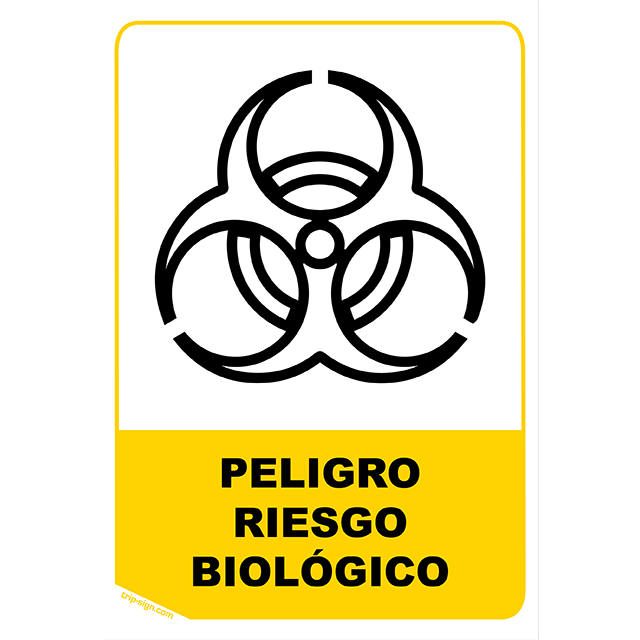 Aviso Peligro Riesgo Biológico