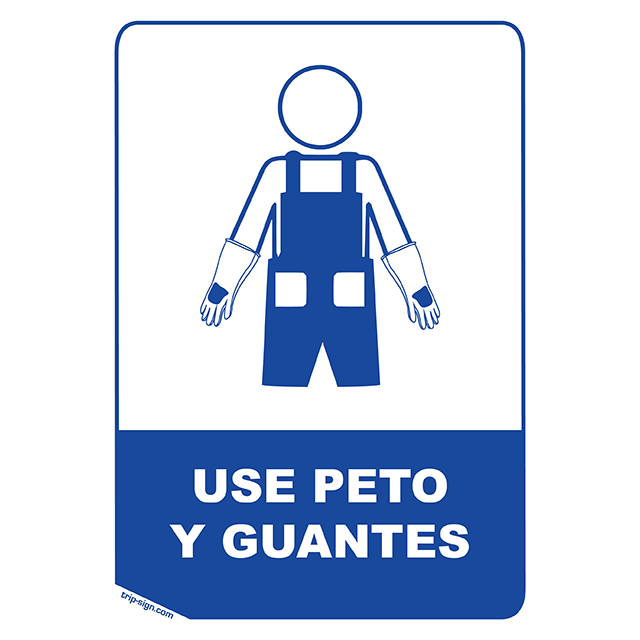 Aviso Peto Y Guantes