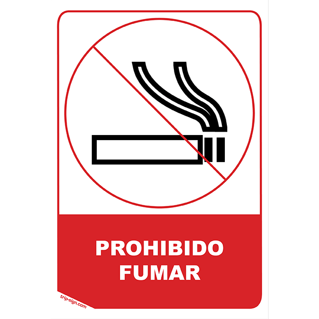 Aviso Prohibido Fumar