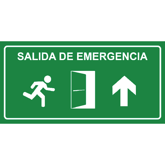Aviso Salida de Emergencia Arriba