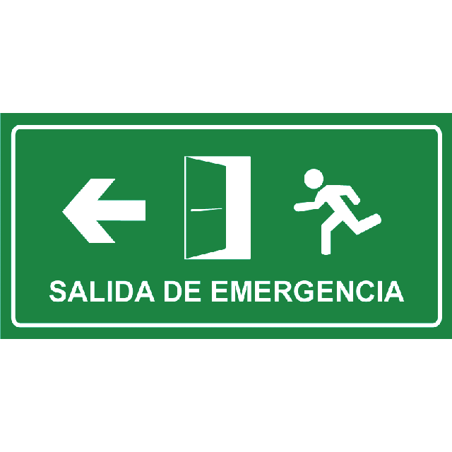 Aviso Salida de Emergencia Izquierda