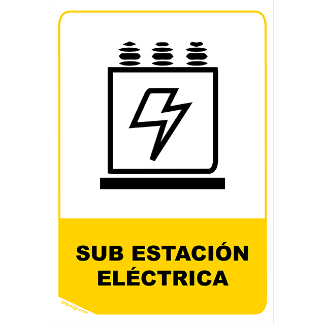 Aviso Sub Estacion Electrica