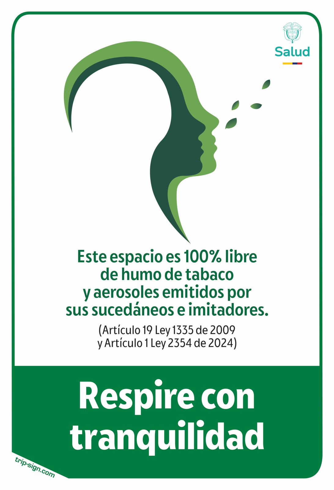 Aviso Respire con Tranquilidad